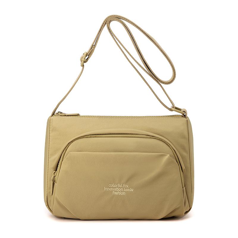 Small square bag, multi-layer women's messenger bag, casual mobile phone bag, nylon bag, women's bag, shoulder bag.