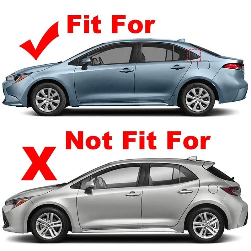 For Toyota Corolla Sedan      Car Rear Window Louver Shutter Cover Scoop Side Vent Trim Windshield Cover