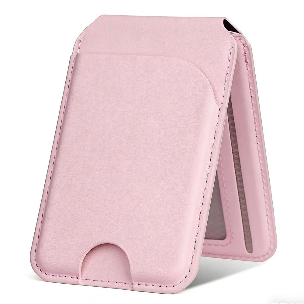 Portacarte Magnetico in Pelle MagSafe per iPhone 12-17, Custodia Flip Universale Multifunzione Apple 16