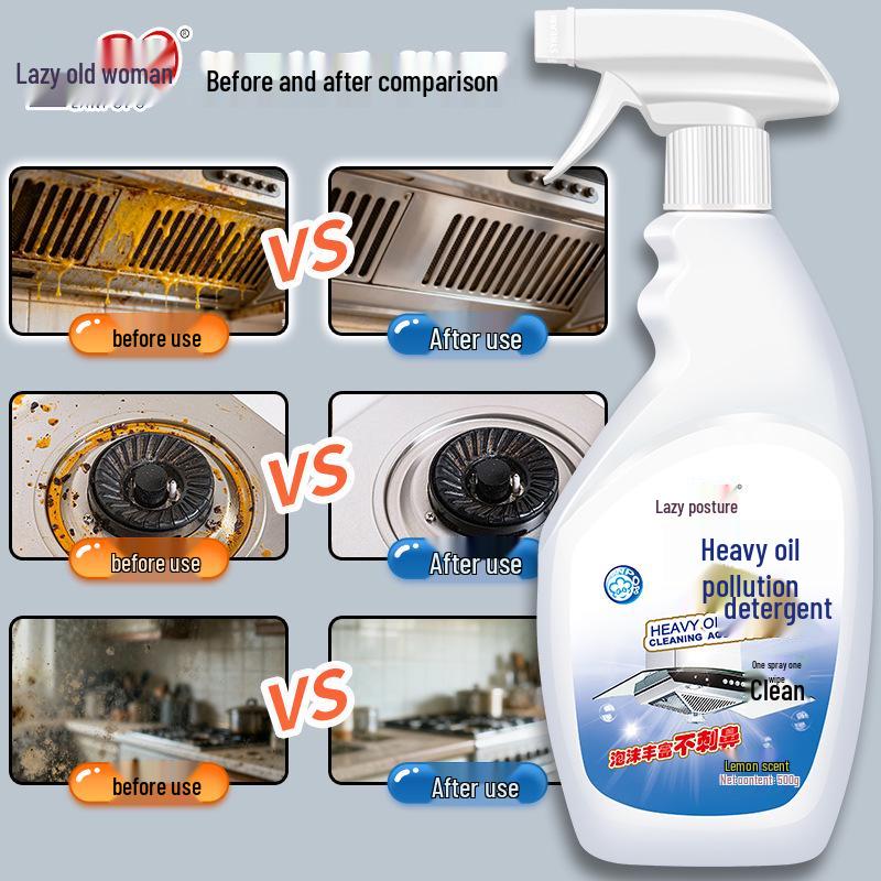 Fragrant Foam Degreaser: Powerful Range Hood & Kitchen Oil Stain Remover