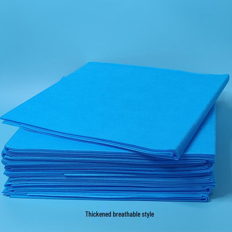 Thickened Non-woven Disposable Bed Sheet – Waterproof & Breathable, White, for Beauty Salon, Massage, or Foot Bath.