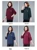 Women's Plus Velvet Thickened Half-Zip Pullover - 2023 Autumn/Winter Fashionable Loose Stand-Up Collar Sweatshirt