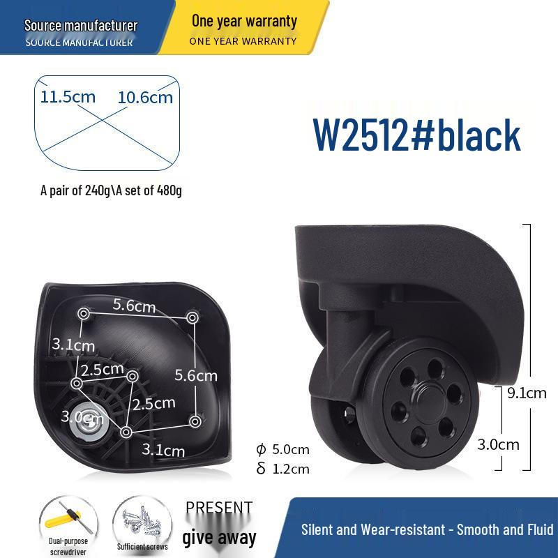 Rodas de Substituição Universal para Malas e Malas de Trolley