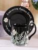 Flower Ceramic Coffee Cup and Dish Set Gift Box Water Cups Breakfast Cup Milk Mug Juice Mug Afternoon Tea Cups Coffee Mugs