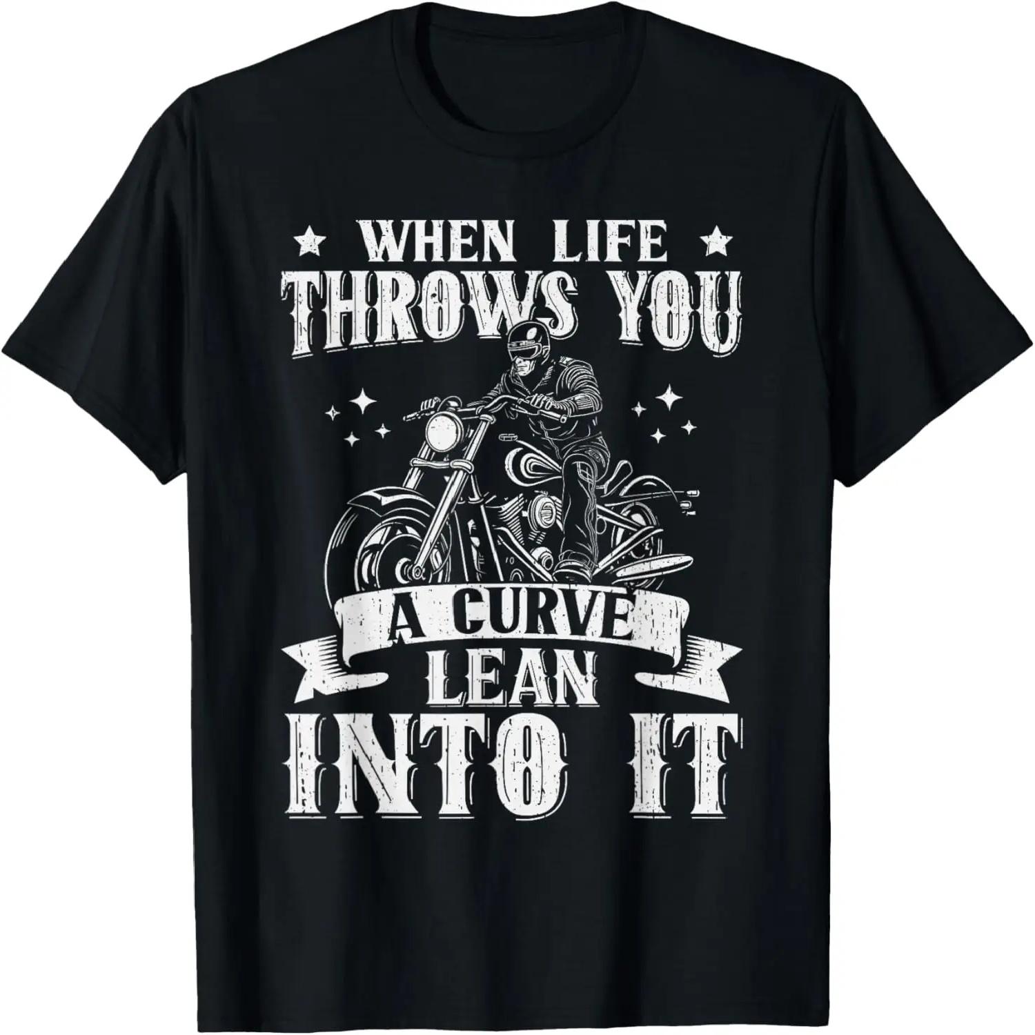 Funny Biker Art For Men Women Motorcycle Motorbike Rider T-Shirt S чёрный