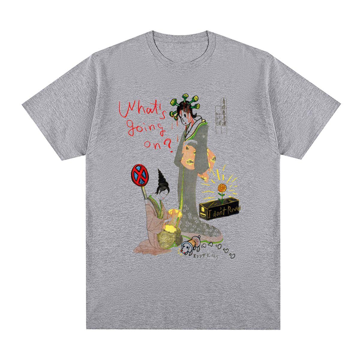 Yoshitomo Nara Ukiyoe Vintage Tshirt Streetwear Japanese Cotton Unisex T Shirt New Tee Tshirt Unisexs Tops S