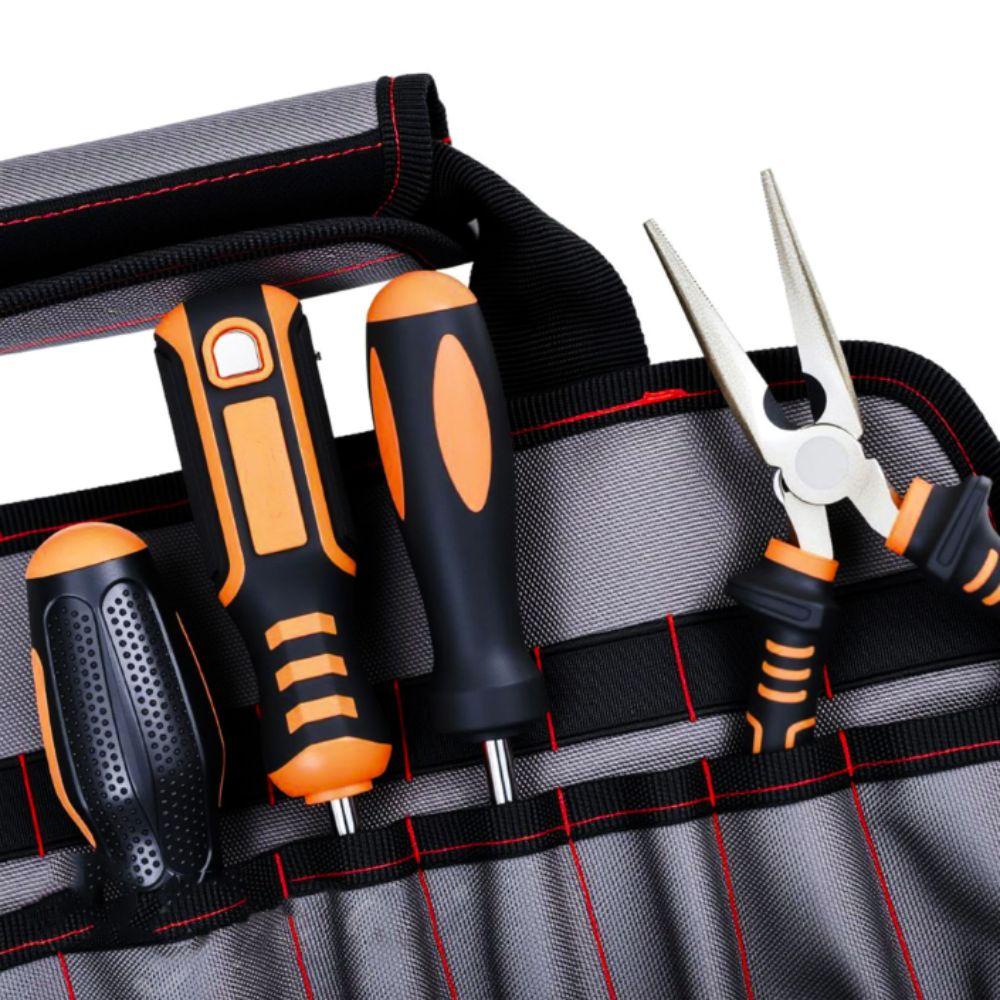 Thickened Tool Storage Bag Wear-resistant Roll Up Tool Bag Organizer Reel Bag Mechanics
