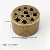 Copper Alloy Incense Holder 11 Holes Multi Hole Line Design Incense Burner Metal for Incense Sticks Mini Home Fragrance Products.