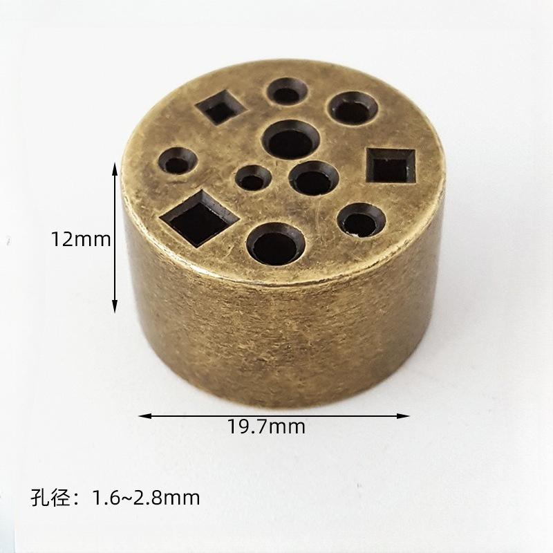 Copper Alloy Incense Holder 11 Holes Multi Hole Line Design Incense Burner Metal for Incense Sticks Mini Home Fragrance Products.