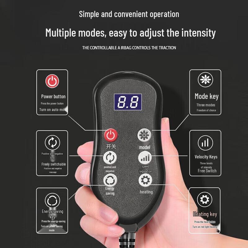 Aux Heating Massage Pillow for Neck, Back, and Waist