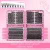 608 Clusters Of Single-Cluster False Eyelashes 8-16Mmdiy Segmented Natural Dense D-Curve Self-Grafting