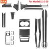 Real Carbon Fiber Auto Interior Trim Set Cover Decal for Tesla Model X 12-20