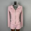 South Korea Slim Fit Pure Desire Long Sleeve Hoodie & Shorts Set for Women