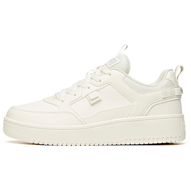 New Anta Life Collection Anti Slip Wear Resistant Low Top Skateboard Shoes Women's Ecru 922358066-13