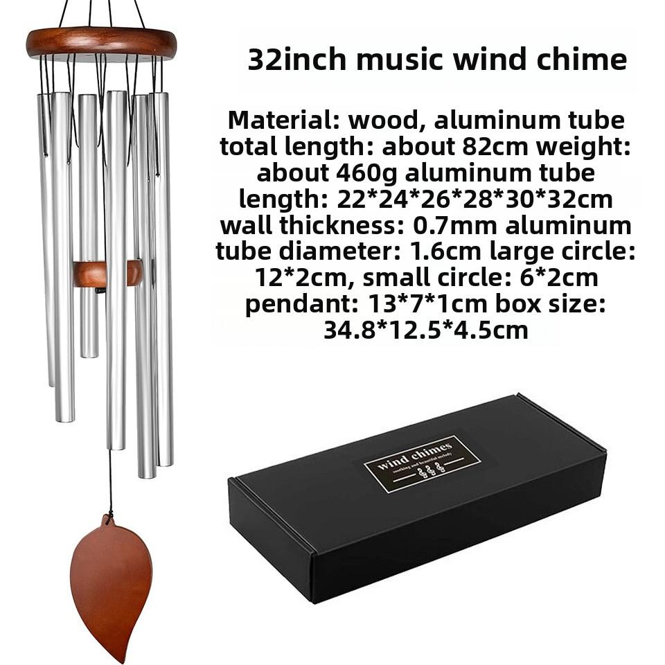 26 Inch Outdoor Wind Chime Create an Atmosphere for Outdoor Decoration of Farmhouses Garden music aluminum tube metal wind chime