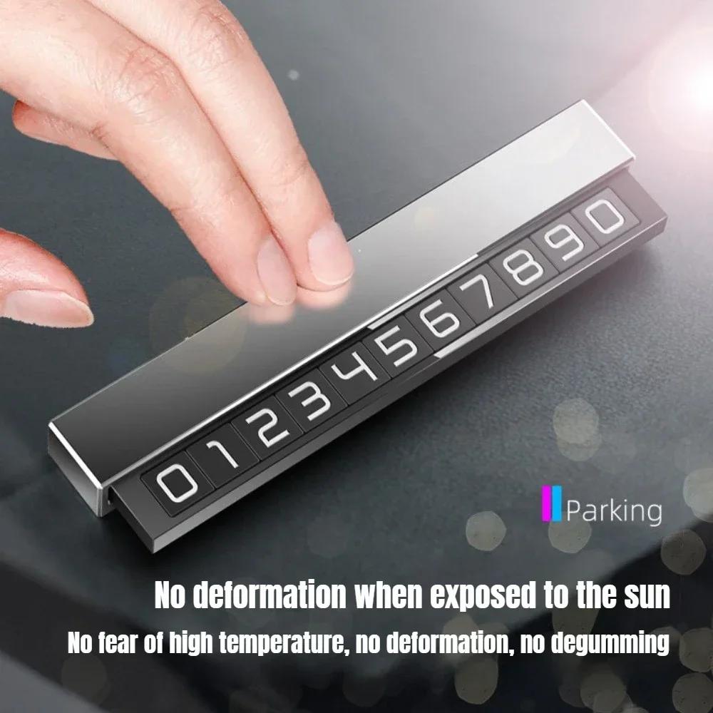 Temporary Parking Card Phone Number Card Plate Telephone Number Car Park Stop Sticker Display Automobile Accessories