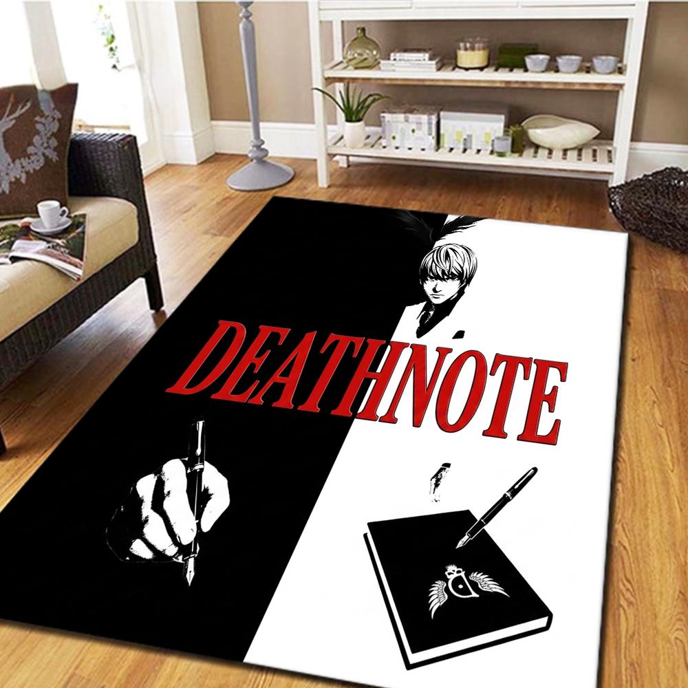 Death Note Carpet - Living Room & Bedroom, Home Decor Cool Play Floor & Movie Mat -HE26