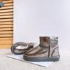 Children's Genuine Leather Snow Boots Sheepskin Fur Integrated Short Boots Waterproof Non-slip Cotton Shoes
