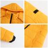 Women’s Hooded Jacket Cotton Padded Light Rain Water Resistant Zipper Closure Windproof Puffer Coats Hidden Side Pockets Winter Long Outwear