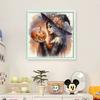 Witch Printed Cross Stitch Kit DIY 11CT Embroidery Craft Set Home Decoration