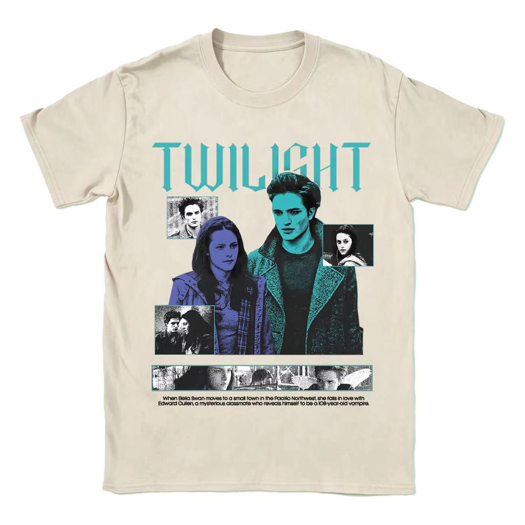 Twilight Edward Cullen Bella Swan Vampire Graphic Unisex Short Sleeve Women And Men T-shirt
