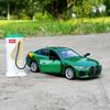 1:34 BMW I4 M50 Leichtmetall-Neues Energieauto Modell-Druckguss Metallspielzeugfahrzeuge Automodell Simulation Ton und Licht Kinderspielzeug Geschenke