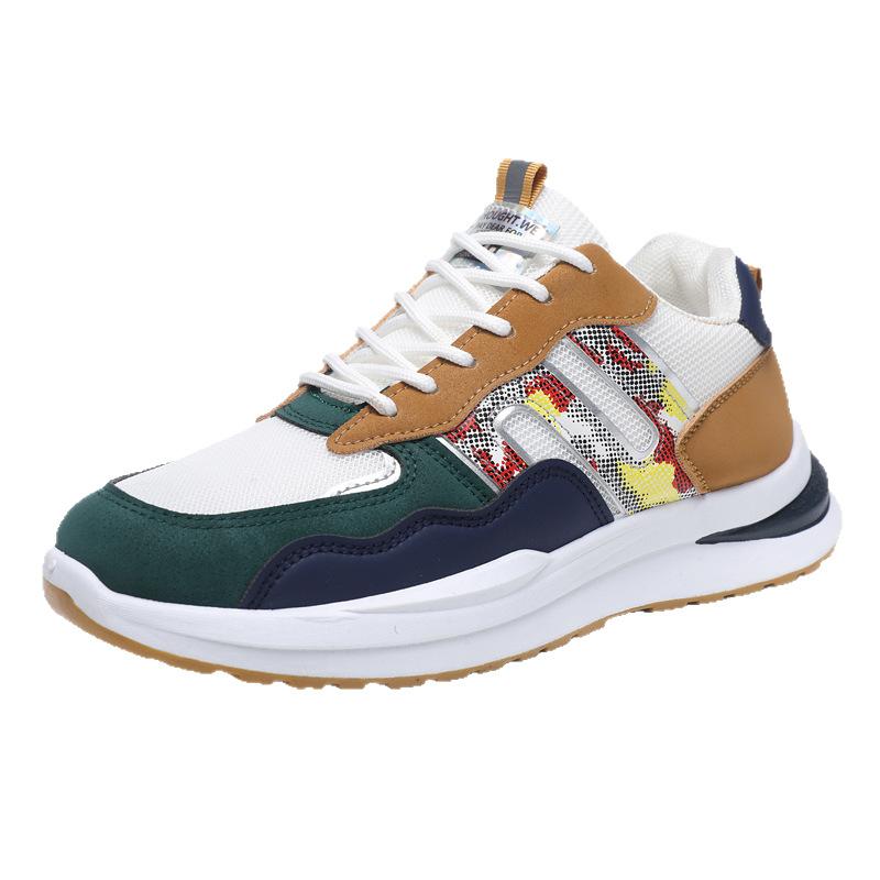 Vier Jahreszeiten Mesh Atmungsaktive Herrenschuhe Sportliche Freizeitschuhe Schnürschuhe Studenten Trend Übergröße Herrenschuhe