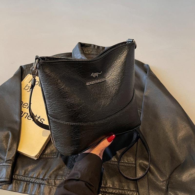 Simple Bucket Bag Women's New Fashion Shoulder Bag Women's Bag Trendy Messenger Bag