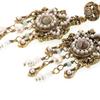 Diamond Water Drop Glazed Fringed Earrings Literary And Retro Design Versatile Stud Earrings Fashion High Sense Antique Earrings