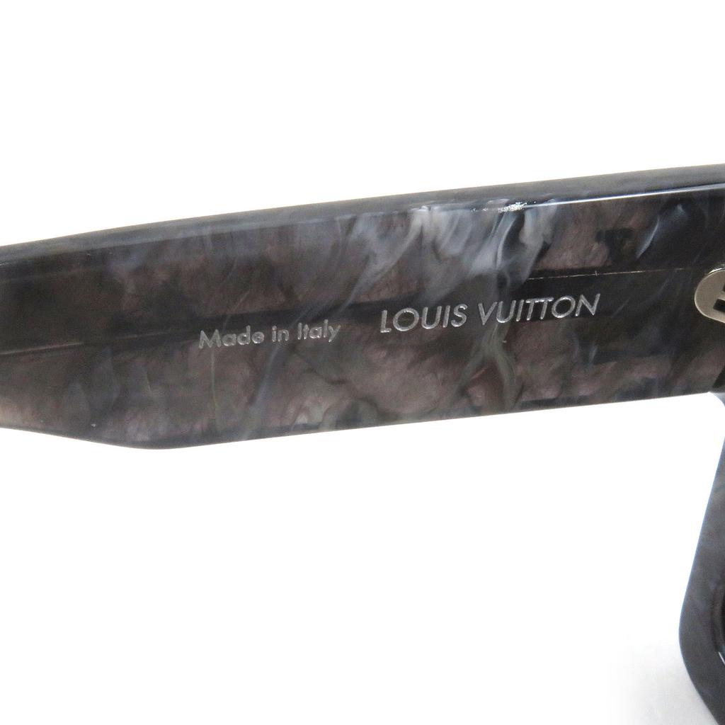 Great LOUIS VUITTON Sunglasses Cyclone Marble Pattern Blue Mens Z1789E Used
