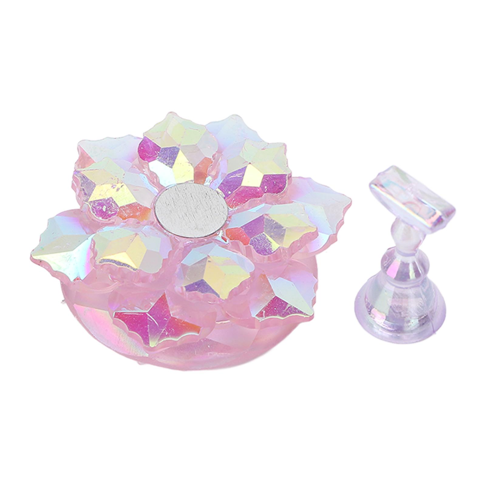 Подставка для типсов, магнитный держатель для демонстрации практики маникюра с накладными типсами Purple