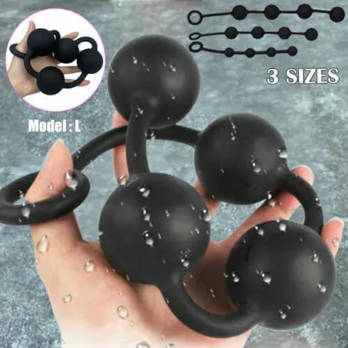 Manyjoy Long Silicone Butt Plug Anal Beads Ball Erotic Anus Masturbator Dilatodor Expander Massager Sex Toys for Couple
