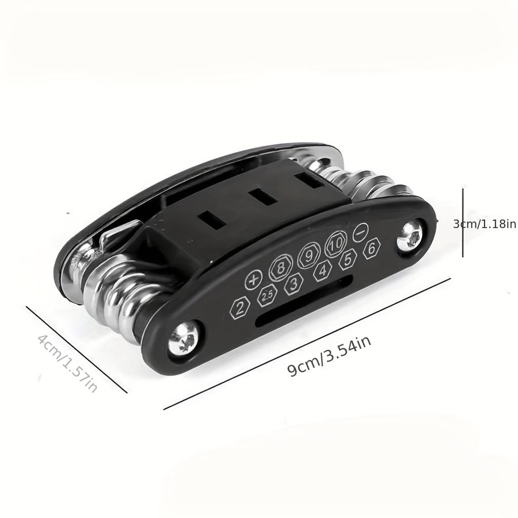 Set di chiavi a bussola 16 in 1, Testa rotante antiscivolo. Acciaio Inossidabile Resistente per Riparazioni Domestiche e per Auto. Strumento Facile e Universale.