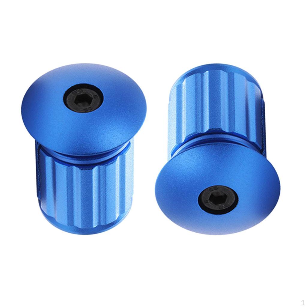 1 Pair Bike Handlebar Aluminum Alloy Adjustable Cycling Expansion Lock Grips End Caps for BMX