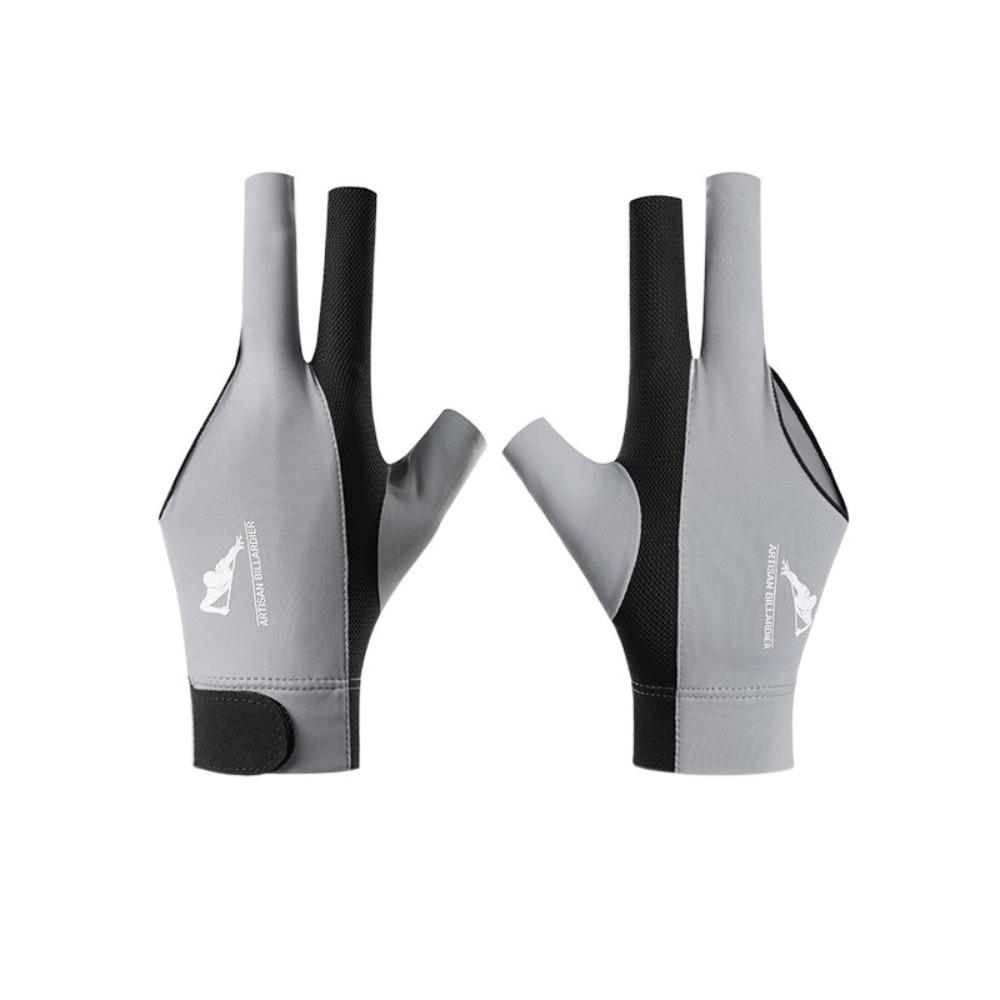 

1Pcs Three Fingers Billiard Glove Elastic Training Glove New Snooker Glove Fitness Accessories сірий