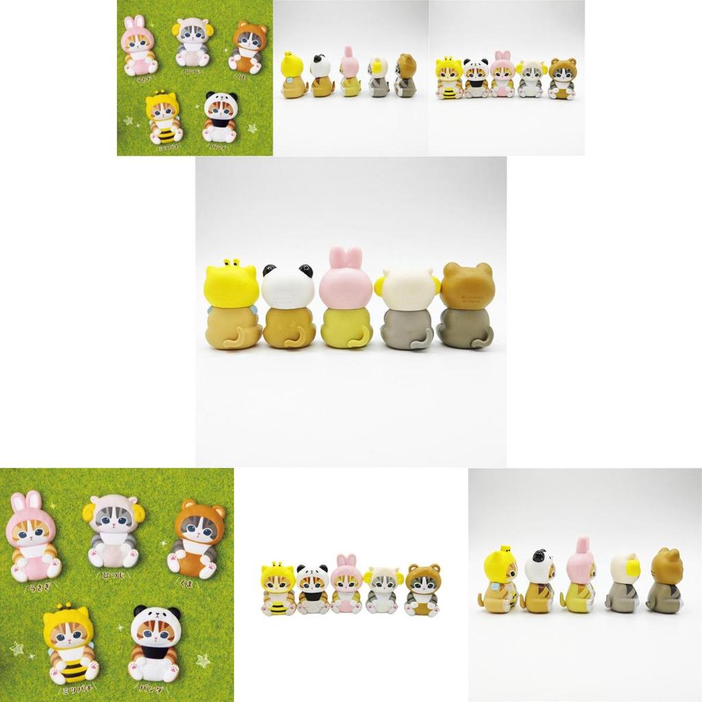 Collectible Cute Animal Dolls Including Bee And Bunny Characters In Miniature Pvc Models