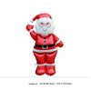 2pcs 60Inch Aluminum Foil Balloons Featuring Santa Claus And a Snowman - For Various Themed Events Such As Christmas Decorations