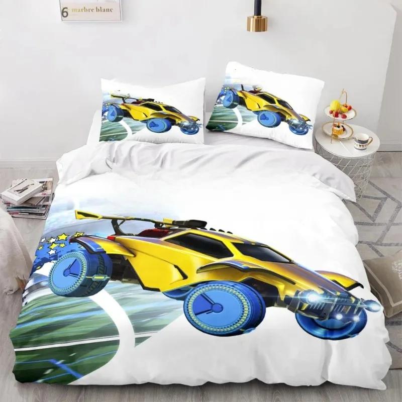 3D Auto Bettbezug Kissenbezug mit Reißverschluss, Heim Schlafzimmer Dekoration Luxus Bettwäsche-Set 2/3-teilig Jungen Geburtstagsgeschenk