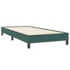 Box Spring Bed with Mattress Dark Green 80 x 220 cm Velvet