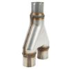 Car Exhaust Tail Throat Stainless Steel 1 To 2 Tight Fit Leakage Proof Dual Exhaust Tips