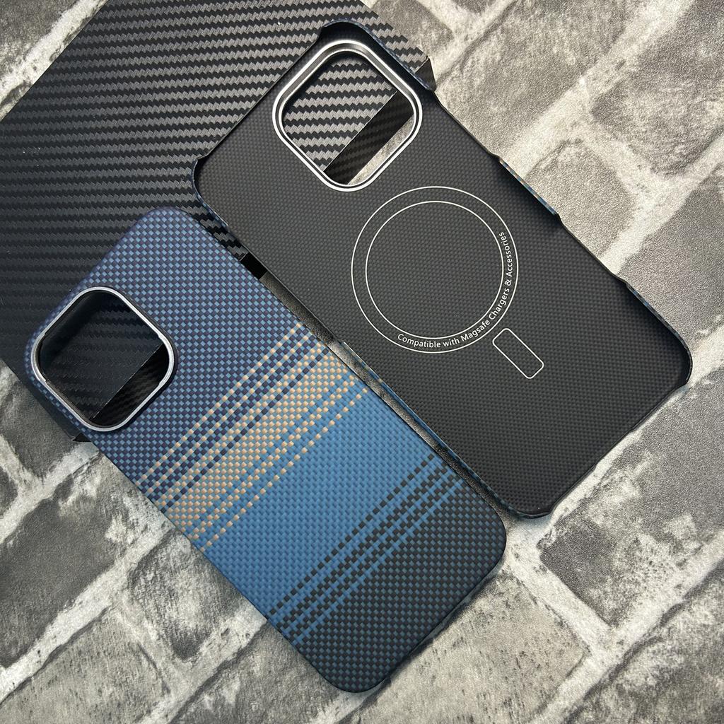 Real Carbon Fiber Case For iPhone Air 17pro Max for Magsafe Case Aramid Fiber Lightweight Cover for iPhone 17 Air Carbon Case