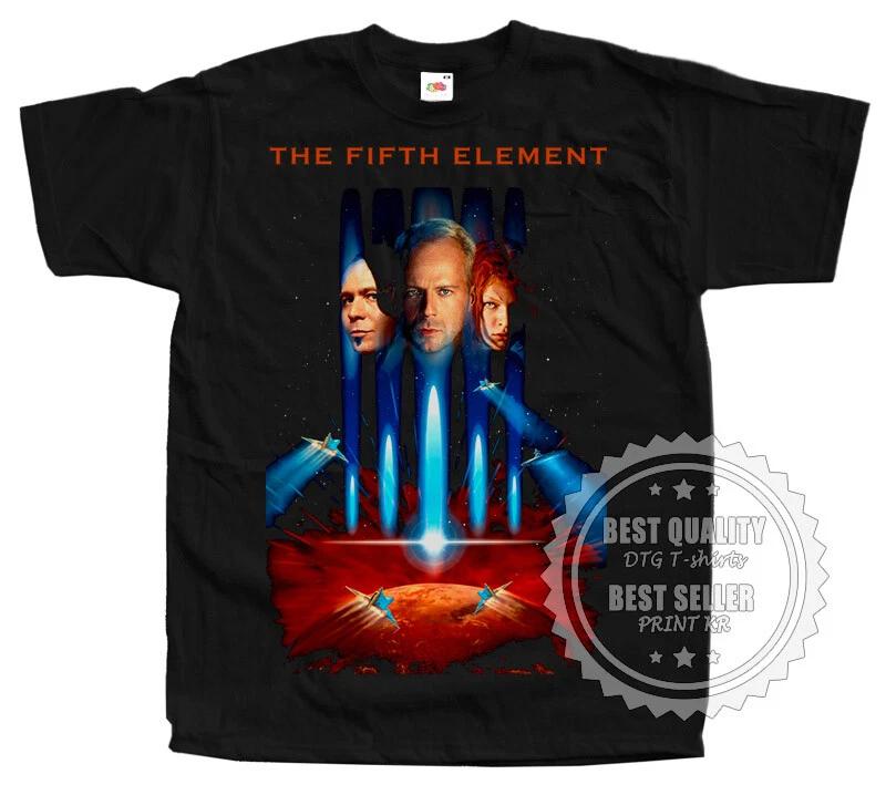 The Fifth Element T SHIRT Tee V7 Movie Poster BLACK Shirt sizes S-5XL S