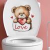 Valentine's Day Cute Bear Love Bathroom Bathroom Home Beautification Stickers