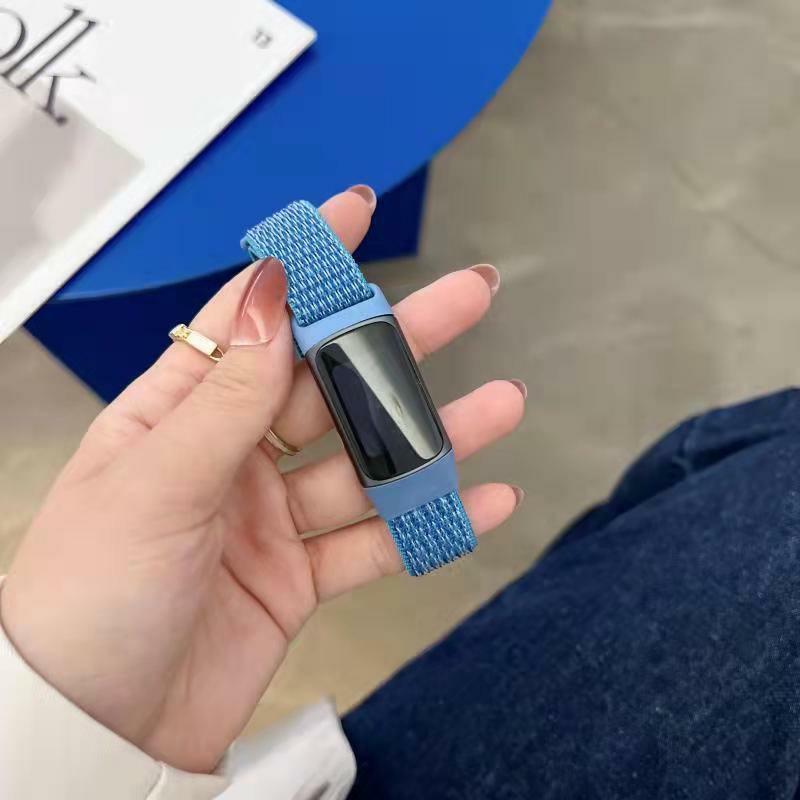 Pro Fitbit Charge 5/6 Nylonový řemínek Rychloupínací Sportovní řemínek k hodinkám