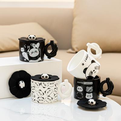 Geschenk Wasserbecher Cartoon Panda Tasse Büro Hochwertige Keramiktasse Kaffeetasse Zuhause Paar