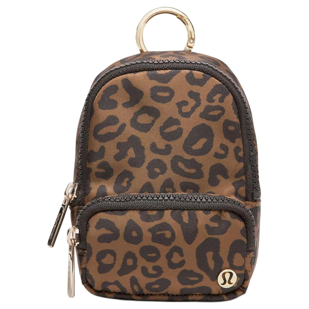 Lululemon Everywhere Metal Logo Zipper Closure Polyester Backpack Women backpack Khaki LU9DE8S-072347 Khaki