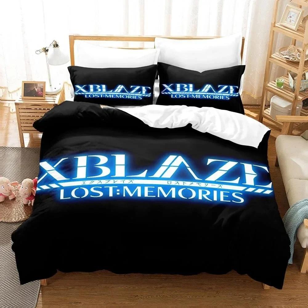 

Comforter 3D Game Xblaze Lost Memories Bedding Set Print Bed Set With Bed Soft Single Double Queen Super King Size Comforter (quilt)-EU Single(135*200cm)3pcs