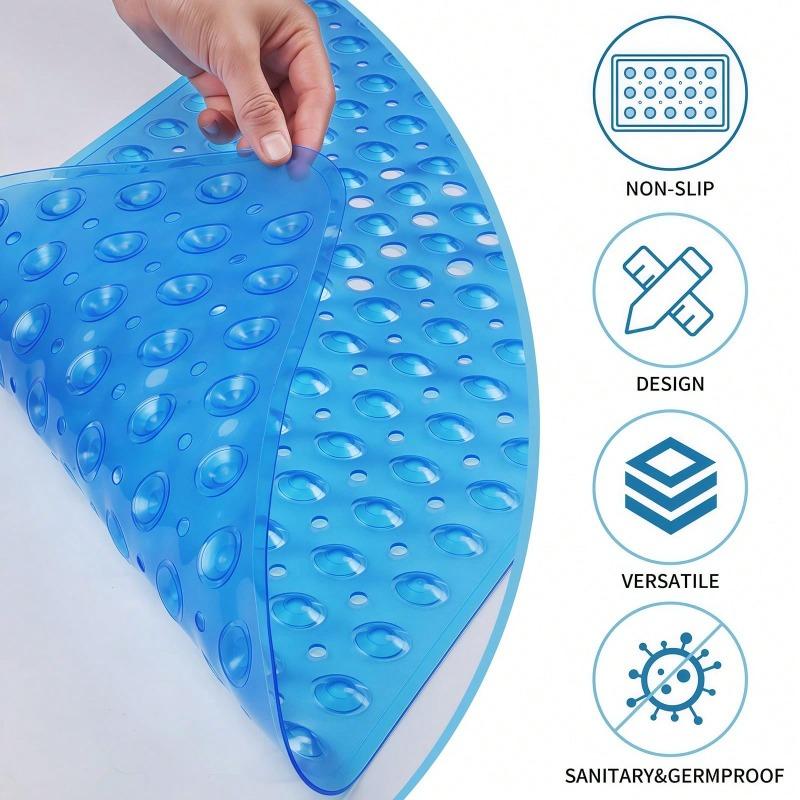 Extra Long Non-Slip Bathtub Mat With Drainage Holes And Suction Cups Non-Slip Bathtub Mat