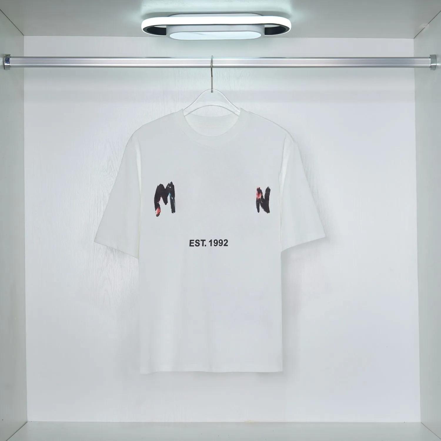 

2025 Новая роскошная футболка модная персонализированная Мужская и женская Дизайнерские футболки Женские футболки высокого качества черные и белые 4XL