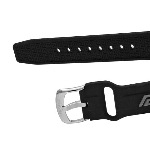 Versace GRECA ACTION CHRONO Men's Watch, 45mm, Black Dial, Stainless Steel, Sapphire Crystal, Quartz Movement, Water Resistant, Swiss Made, VE3J00222